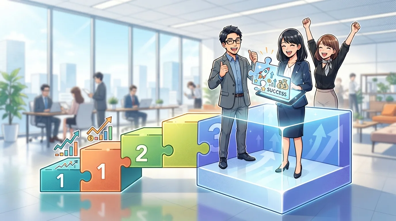 SaaS導入を立て直すプロセスのイメージイラスト