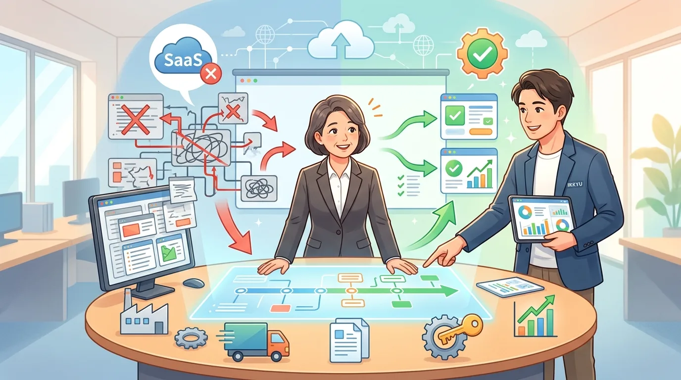 SaaS導入の失敗を立て直す！中小企業がDXで本当に成果を出すための「何から始める？」の具体策
