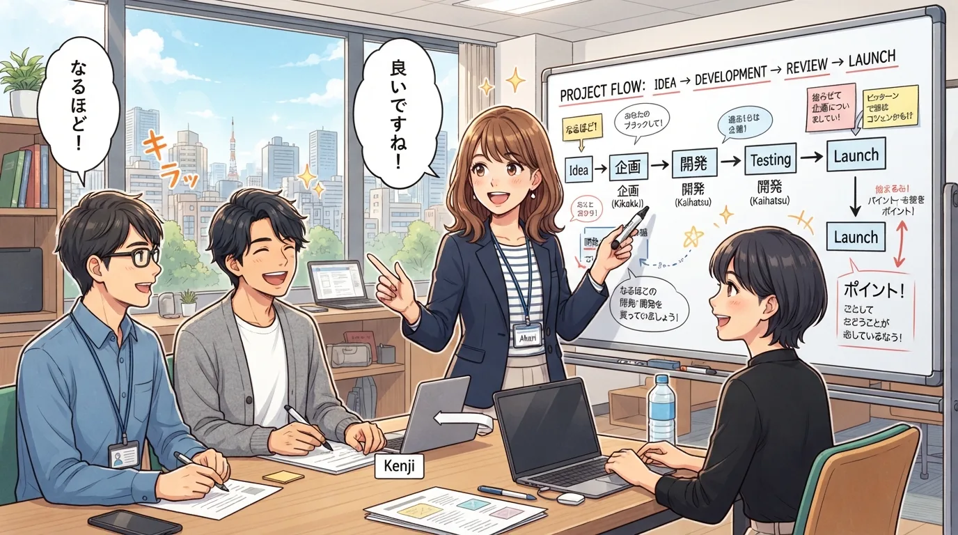 DX推進のステップを話し合う様子